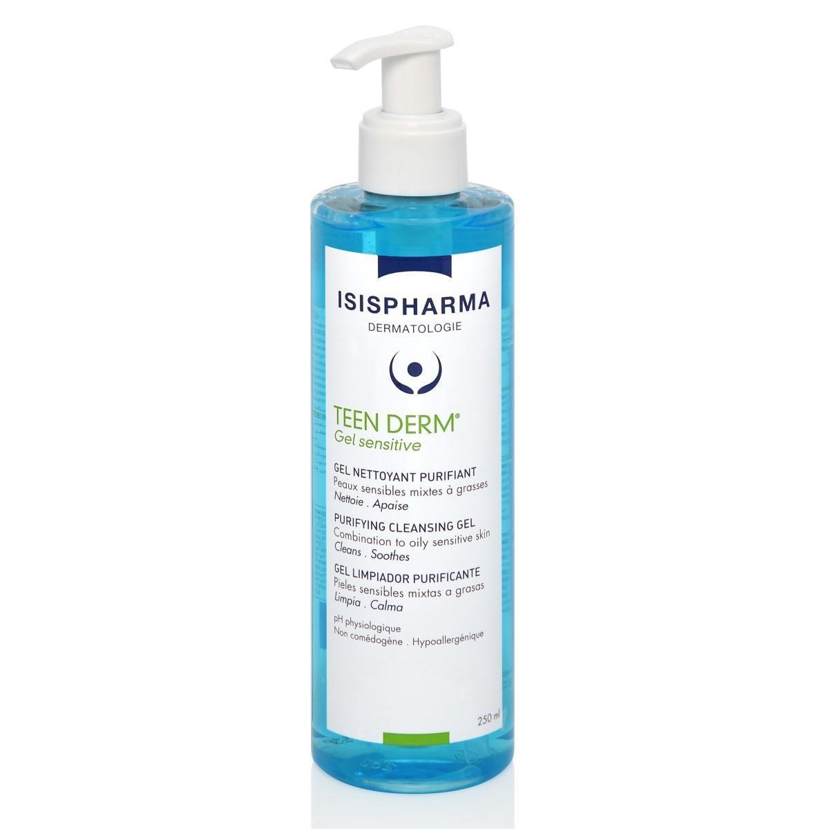 ISISPHARMA TEEN DERM GEL SENSITIVE LIMPIADOR Y PURIFICANTE 250ML