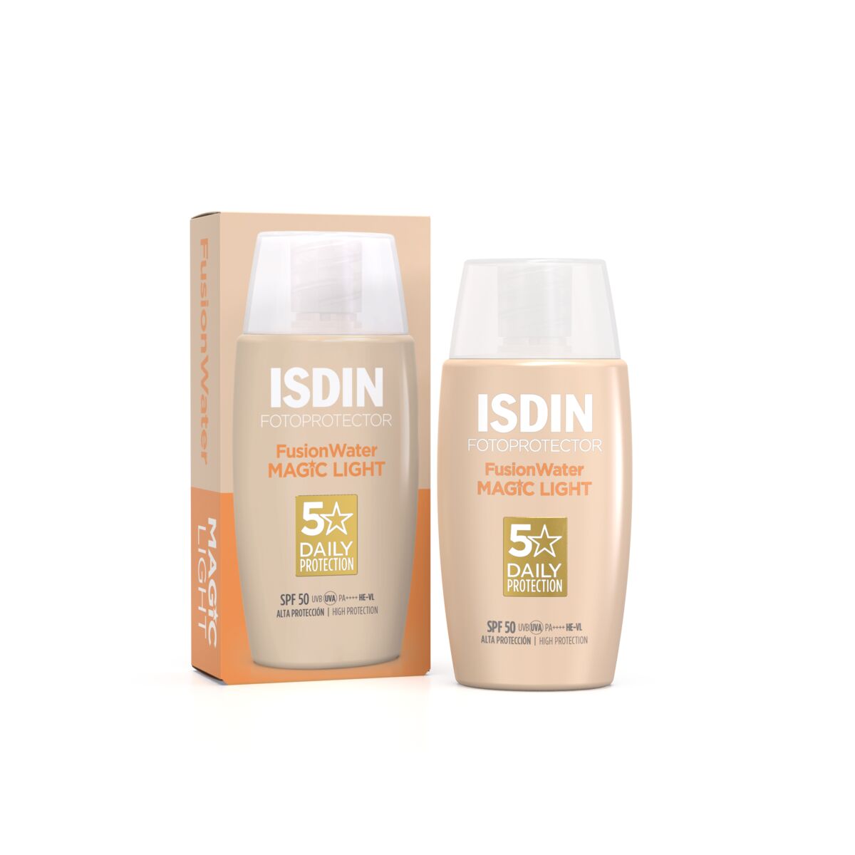 ISDIN FUSION WATER MAGIC SPF 50+ TONO CLARO 50ML