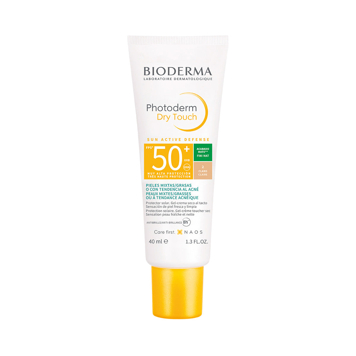 BIODERMA PHOTODERM DRY TOUCH TONO CLARO 2 SPF 50 40 ML