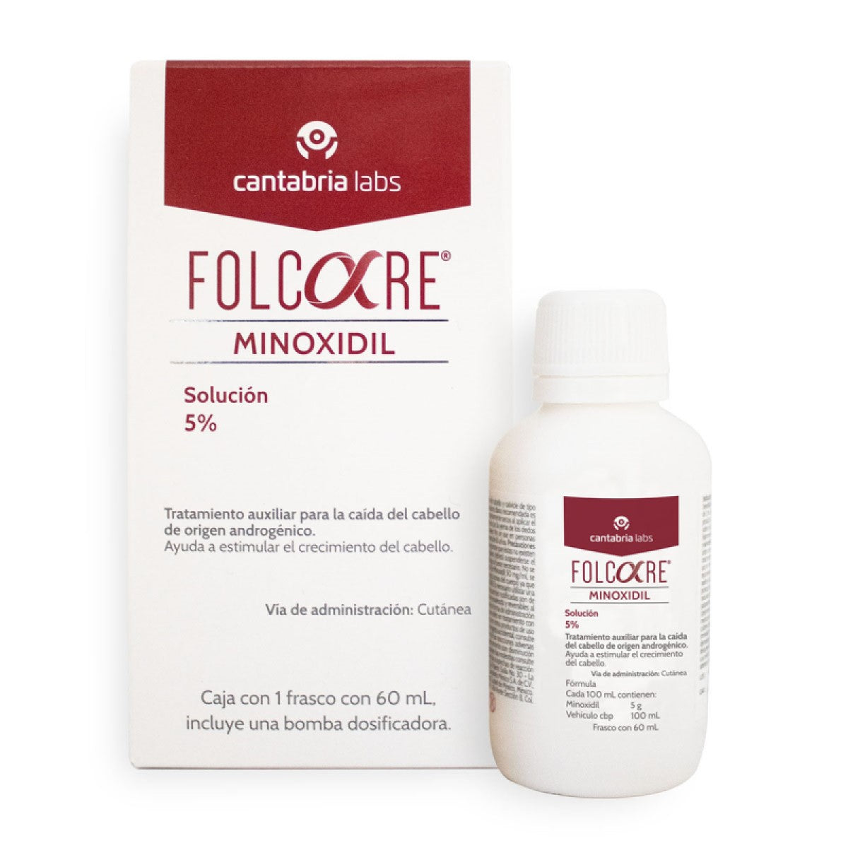 CANTABRIA FOLCARE MINOXIDIL SOLUCIÓN 5% FCO.60 ML