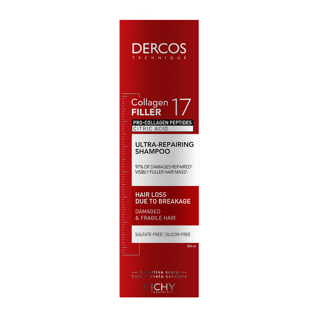 VICHY DERCOS COLLAGEN 17 FILLER SHAMPOO REPARADOR 200ML