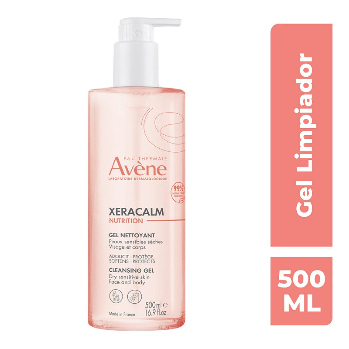 AVENE XERACALM NUTRITION GEL - LIMPIADOR 500ML