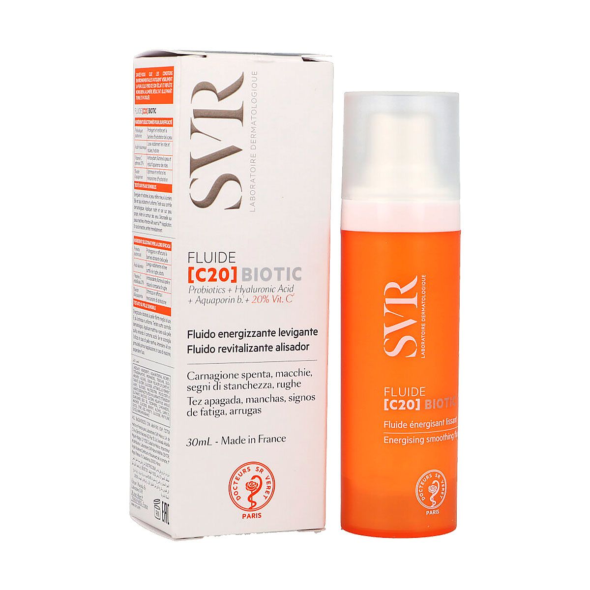 SVR FLUIDO REVITALIZANTE ALISADOR (C20) BIOTIC 30ML