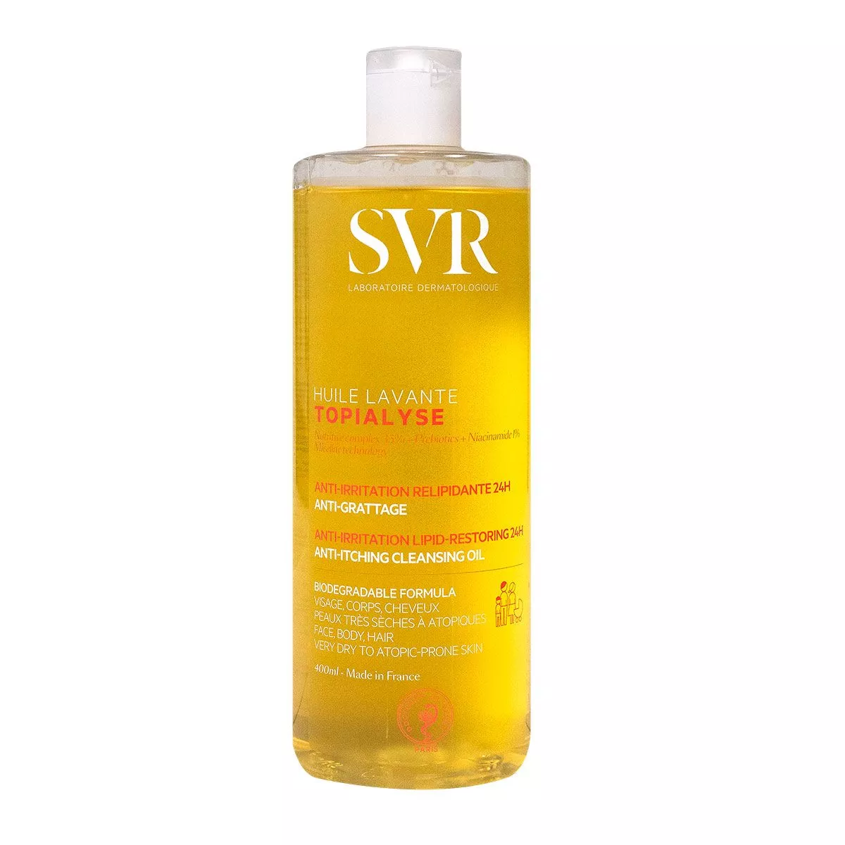 SVR TOPIALYSE HUILE MICELLAIRE RENO 400ML