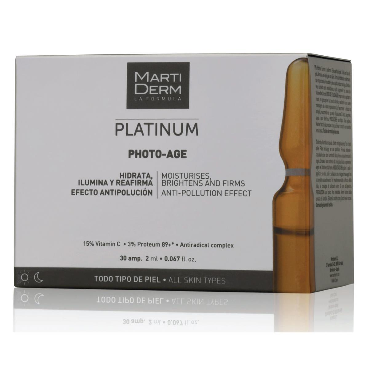 MARTIDERM PLATINUM PHOTO AGE (HA) 30 AMPOLLETAS