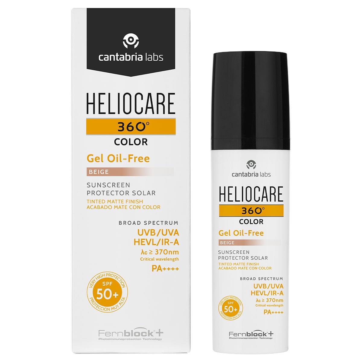 HELIOCARE 360 PROTECTOR SOLAR COLOR- GEL OIL FREE TONO BEIGE 50 ML