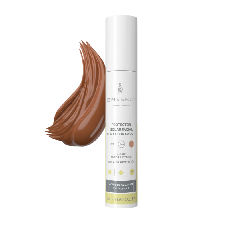 ENVERA PROTECTOR SOLAR CON COLOR TONO MEDIO FPS 50+ UVA/UVB 50ML