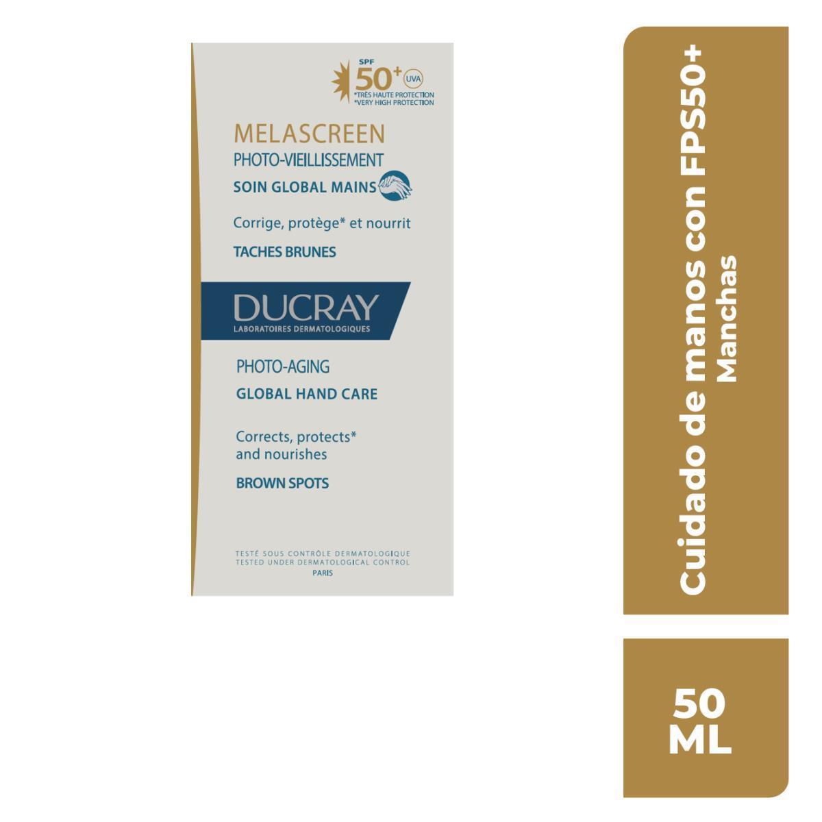 DUCRAY MELASCREEN CREMA DE MANOS ANTI MANCHAS ANTI FOTOENVEJECIMIENTO SPF 50+ 50 ML