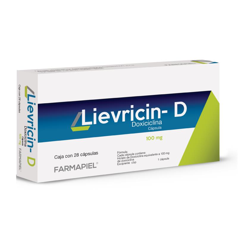FARMAPIEL LIEVRICIN-D 100 MG 28 CAPSULAS VR