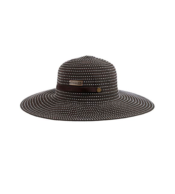 Sombrero Dama Modelo Mónaco Cafe