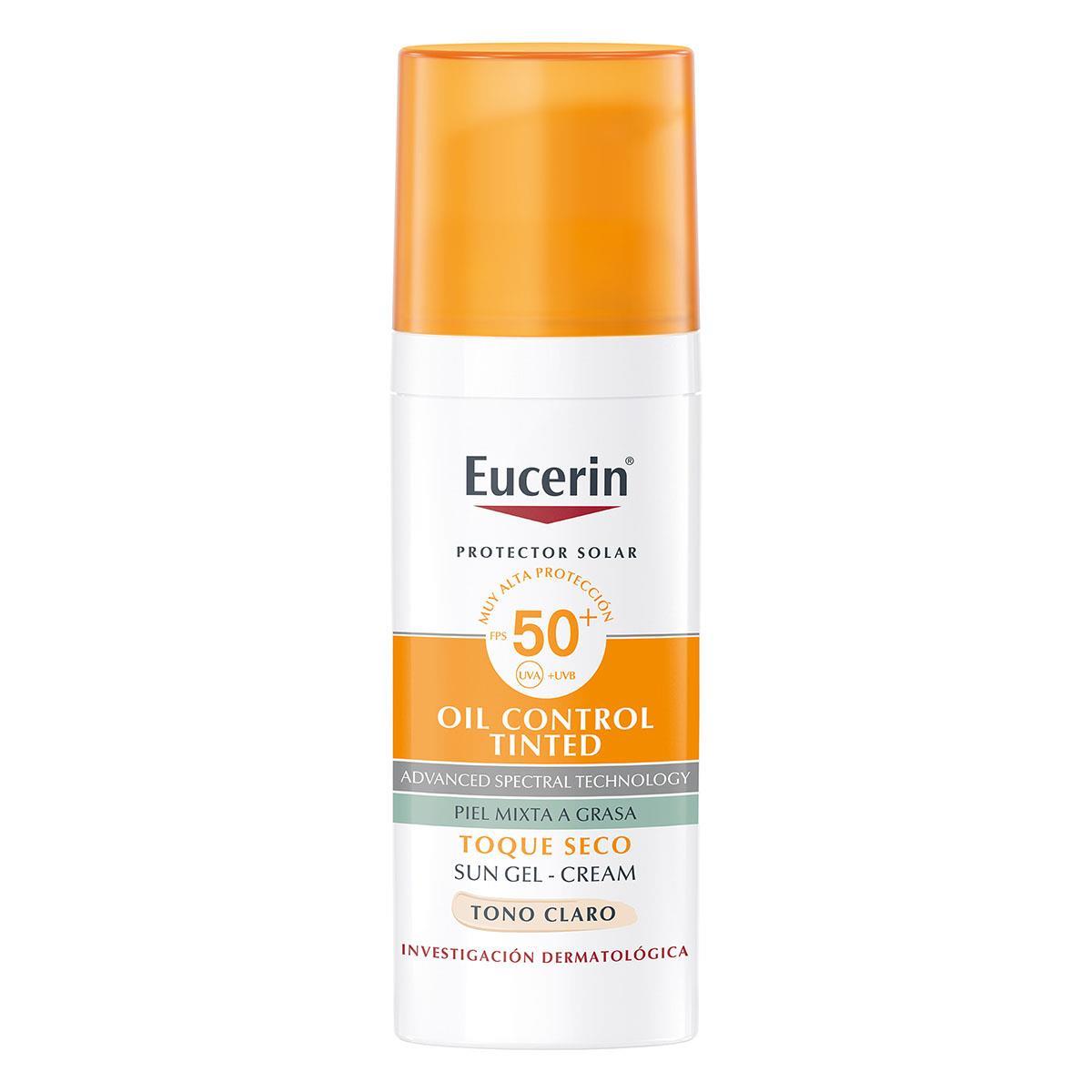 EUCERIN SUN FACE OIL CONTROL SPF50+ TONO CLARO 50ML