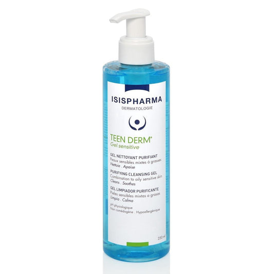 ISISPHARMA TEEN DERM GEL SENSITIVE LIMPIADOR Y PURIFICANTE 250ML