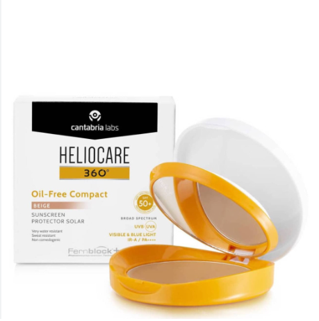 HELIOCARE 360 GEL OIL FREE COMPACTO  BEIGE 50+