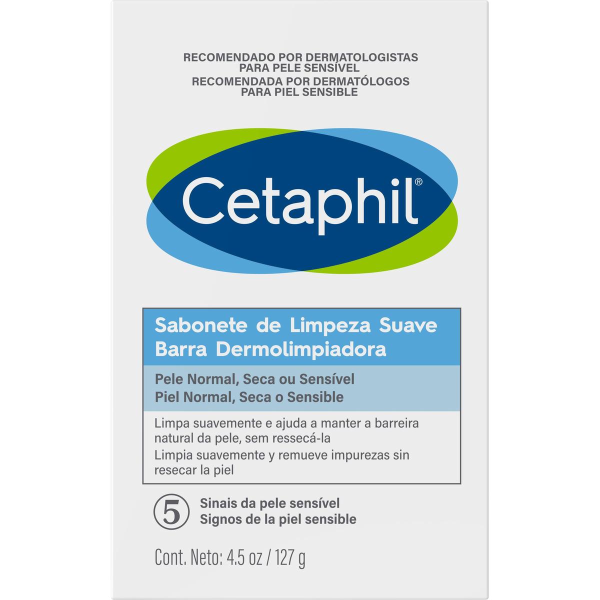 Cetaphil Barra Suave Dermolimpiadora Nvo 127 G