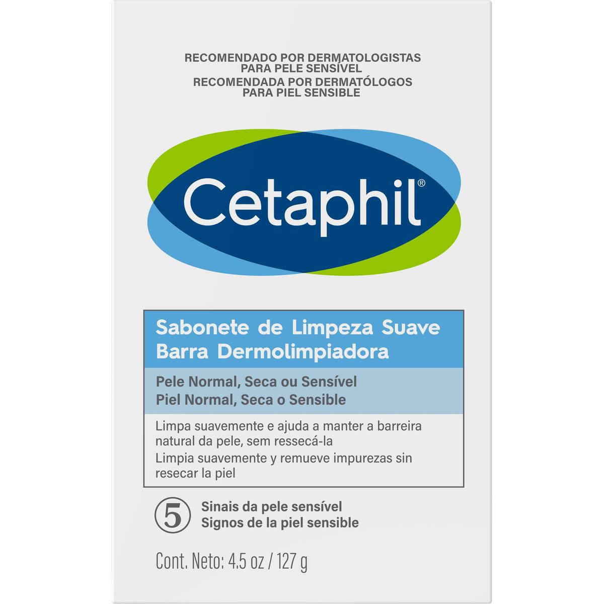 CETAPHIL BARRA DERMOLIMPIADORA SUAVE NVO 127 G