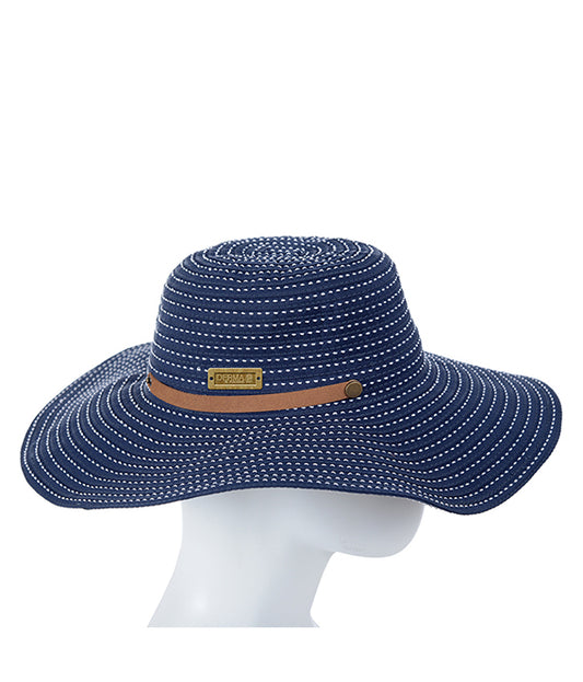 Sombrero Dama Modelo Mónaco Azul Marino
