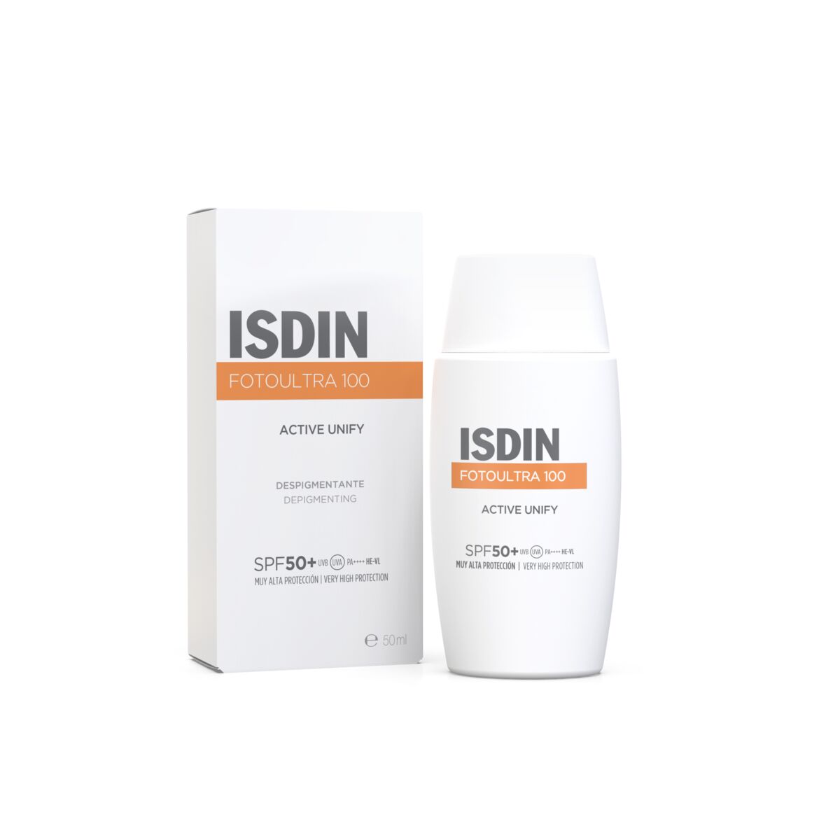 ISDIN FOTOULTRA 100 ACTIVE UNIFY 50+ SIN COLOR 50ML
