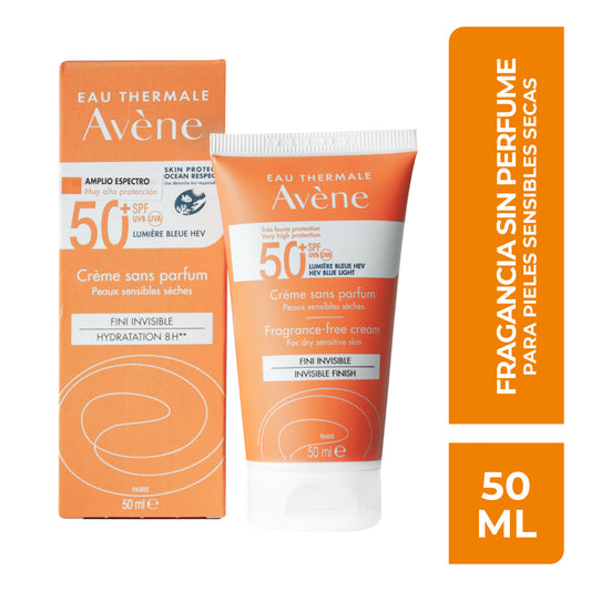 Avéne  A-Crema Sin Color 50+ Ep 50 Ml