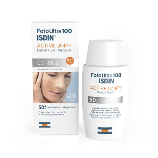 ISDIN Fotoultra 100 Active Unify 50+ Sin Color 50Ml