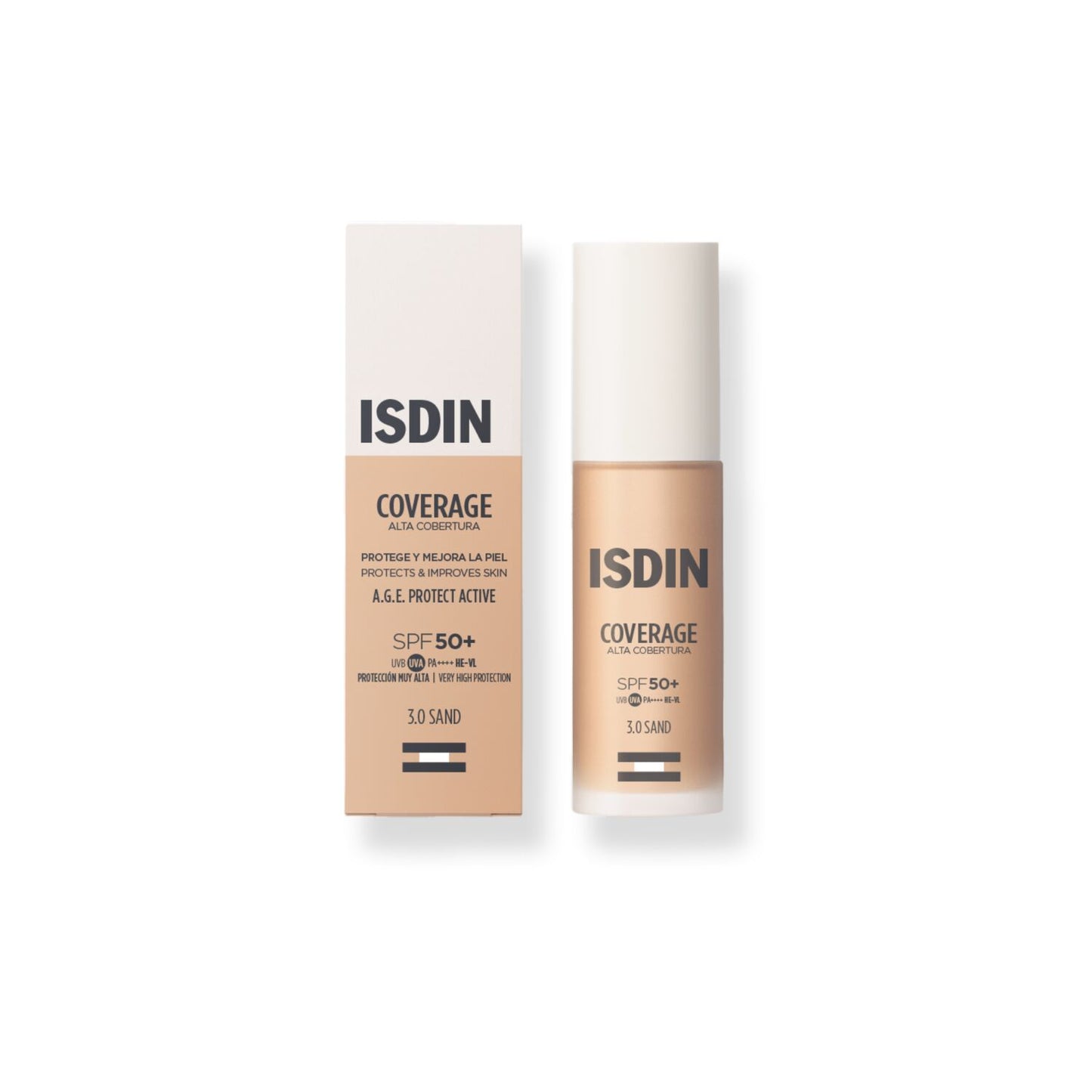ISDIN FOTOPROTECTOR COVERAGE TONO 3 SAND SPF50 30ML
