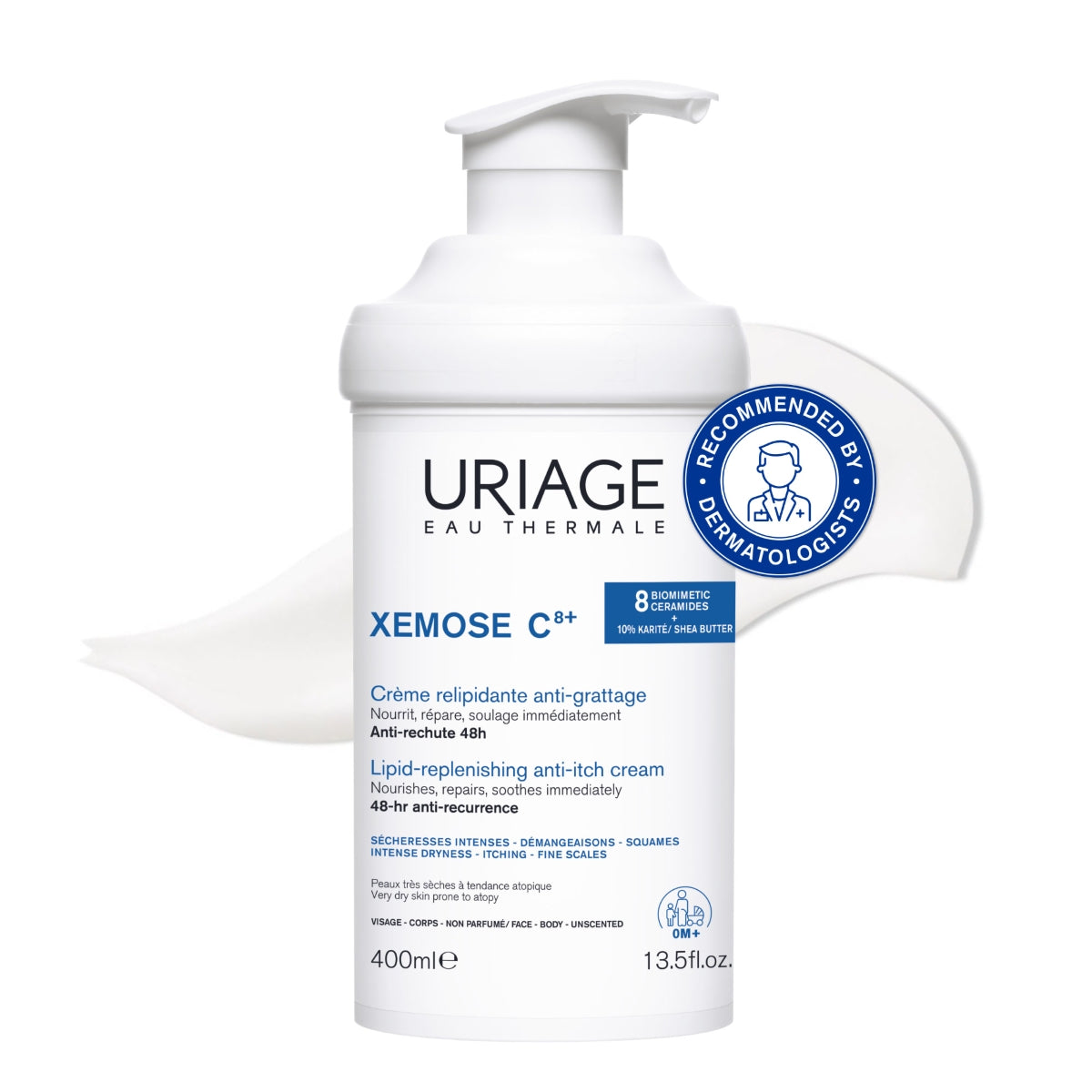 URIAGE XEMOSE CREMA HIDRATANTE PARA PIEL SECA 400ML