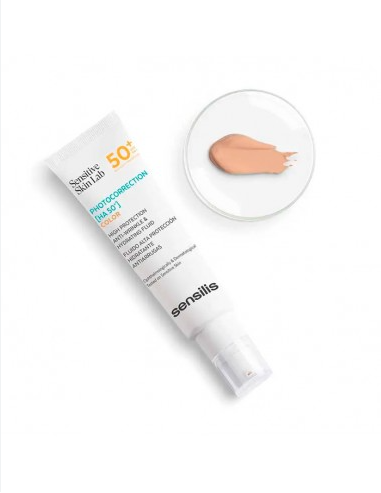 SENSILIS PHOTOCORRECTION [HA 50+] FLUIDO HIDRATANTE ANTIARRUGAS SPF50+COLOR 50ML