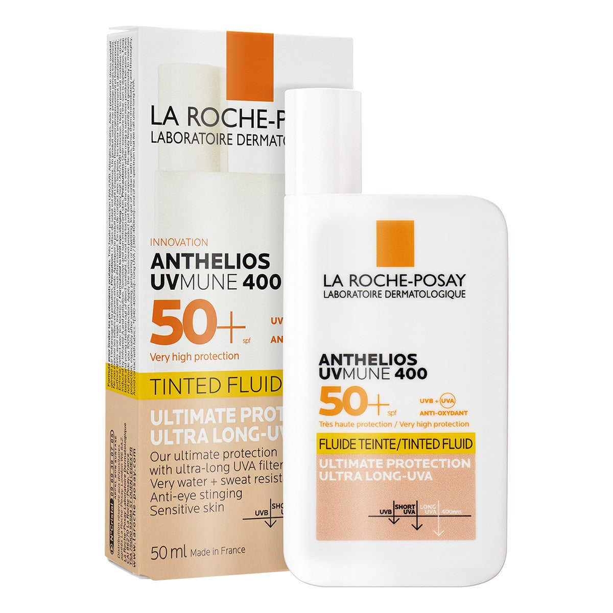 La Roche-Posay Anthelios Uv Mune 400 Fluido Con Color Fps 50+ 50 Ml