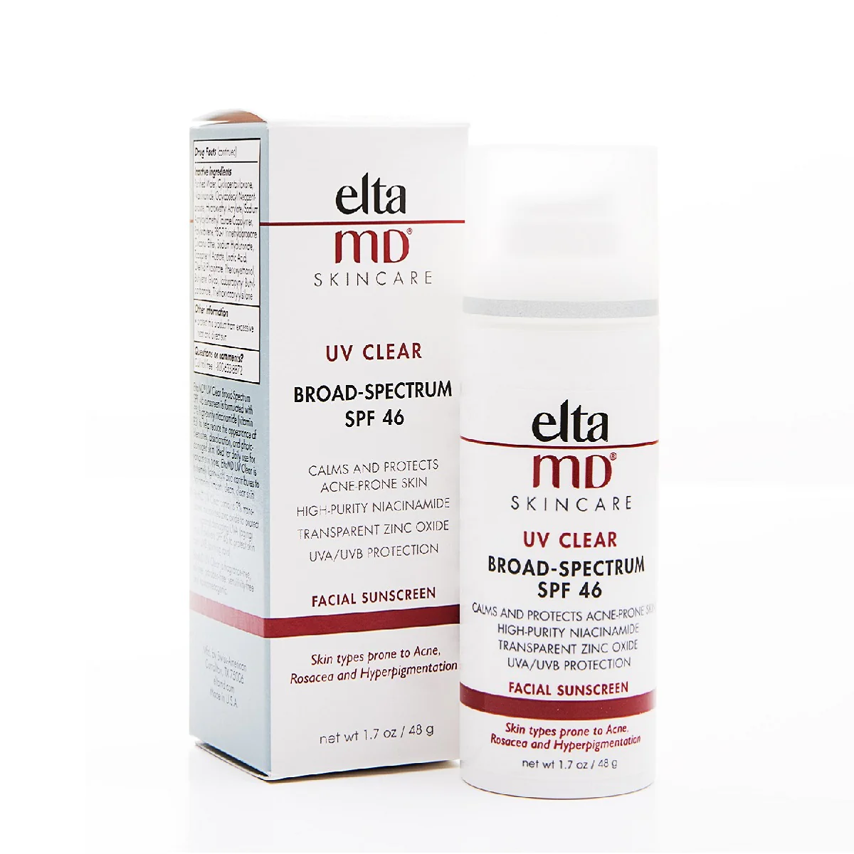 elta MD skincare UV CLEAR BROAD-SPECTRUM SPF46 48g