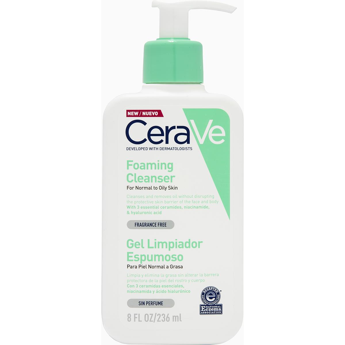 CERAVE GEL LIMPIADOR ESPUMOSO 8OZ / 236ML
