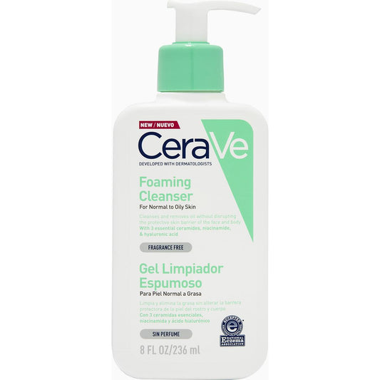 CERAVE GEL LIMPIADOR ESPUMOSO 8OZ / 236ML