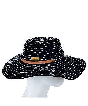 Sombrero Dama Mónaco Negro Unitalla