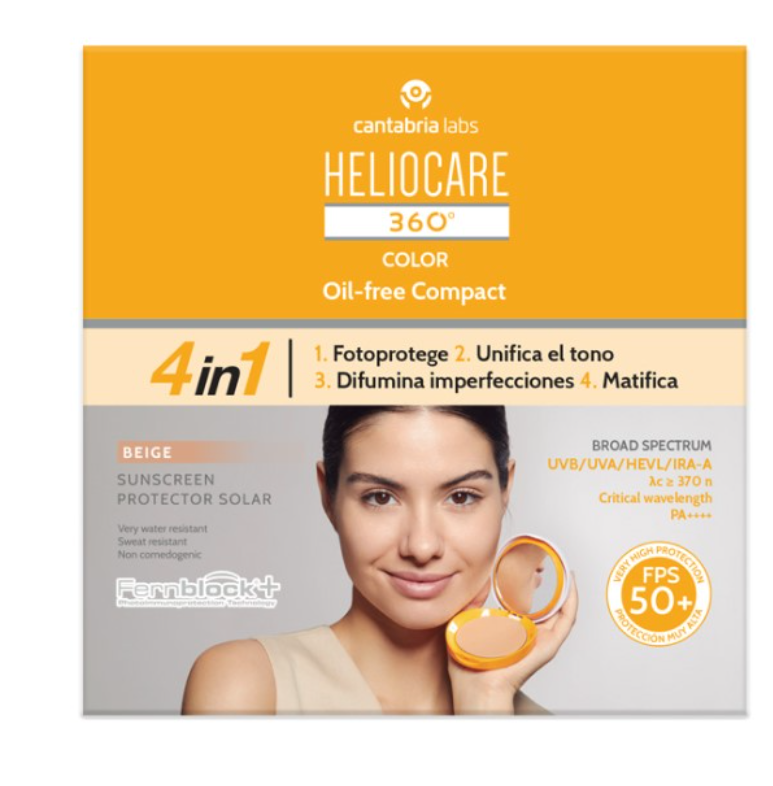 HELIOCARE 360 GEL OIL FREE COMPACTO  BEIGE 50+