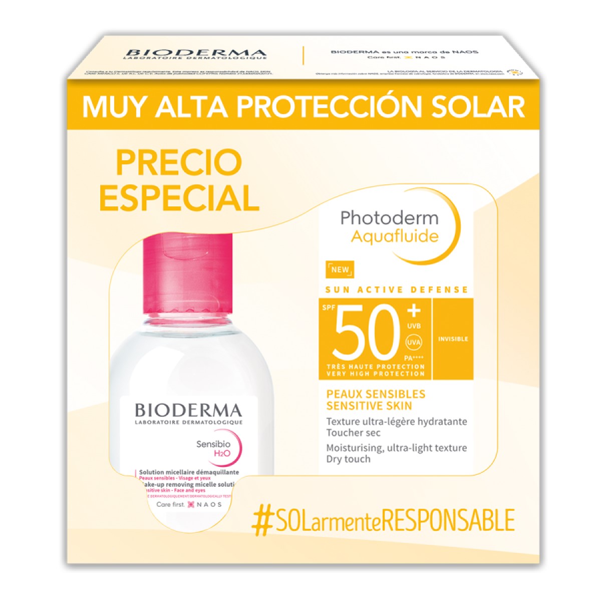 Bioderma Pack Photoderm Semana Santa 2024 (Sensibio H2o 100Ml + Photoderm Aquafluido)