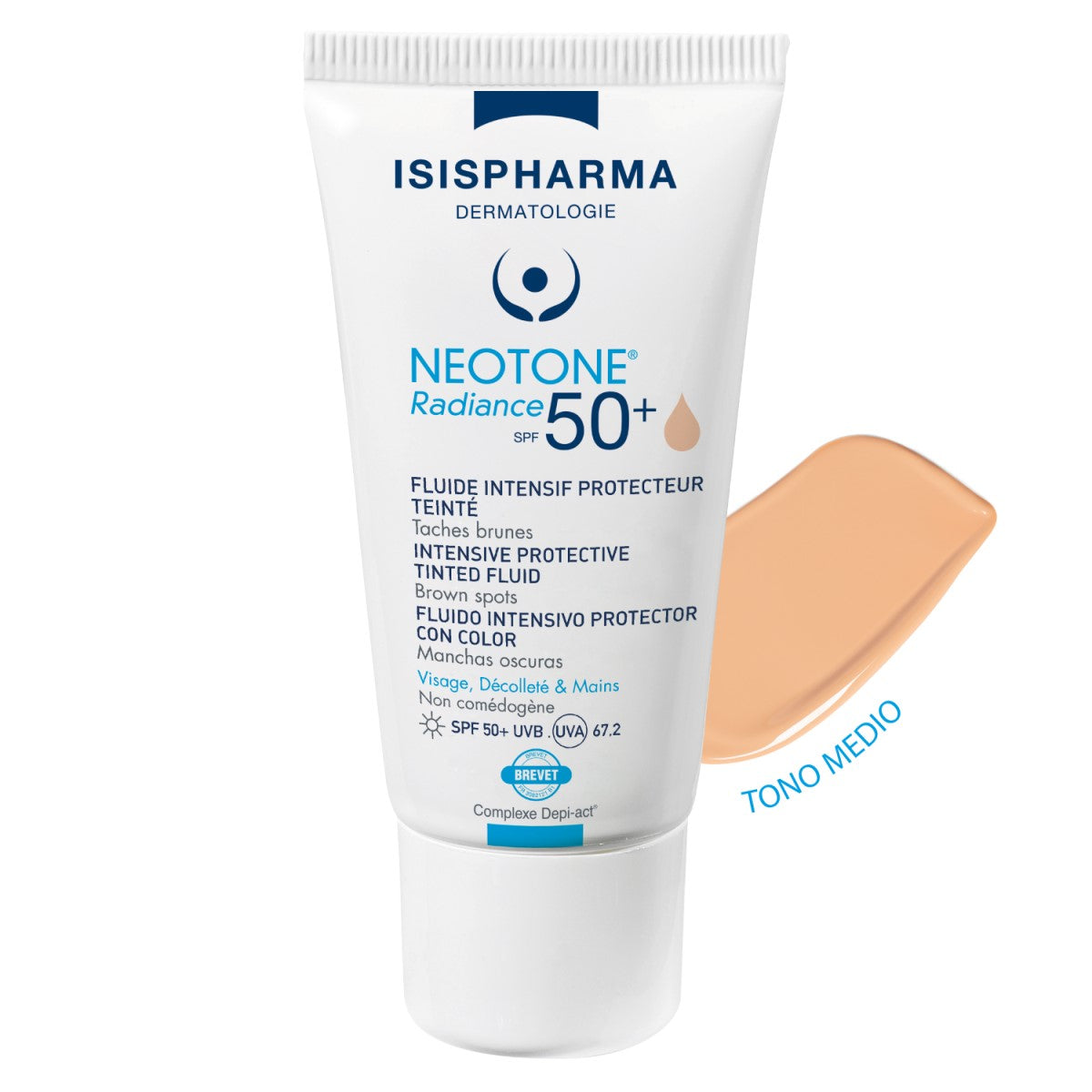 ISISPHARMA NEOTONE RADIANCE CREMA FLUIDA FACIAL FPS 50+ TONO MEDIO 30ML