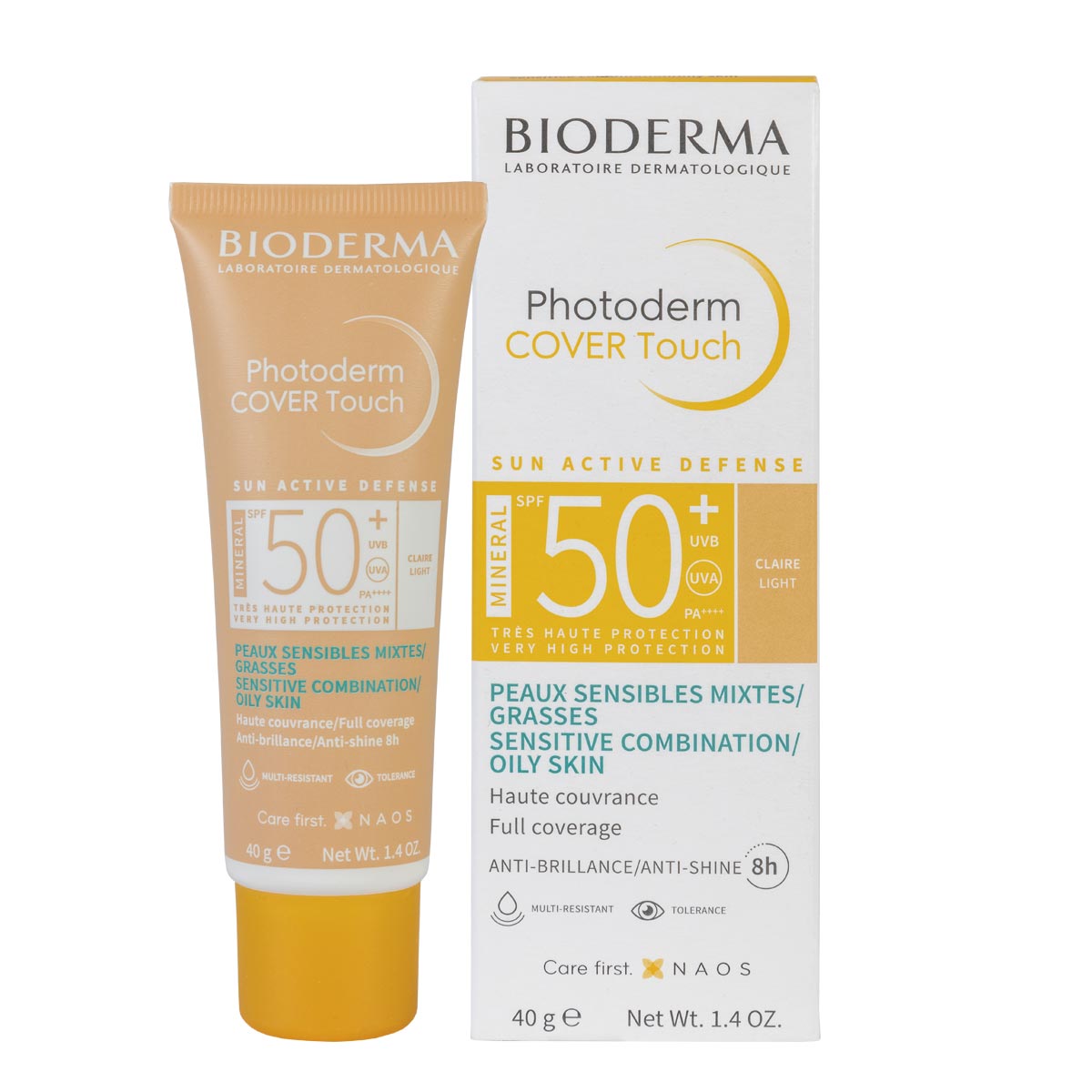 Bioderma Photoderm Cover Touch Spf50+ Tono Claro 40 Ml