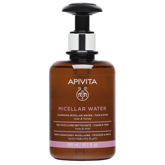 Apivita Agua Micelar Limpiadora Para Rostro Y Ojos Con Rosa Centifolia & Miel 300 Ml