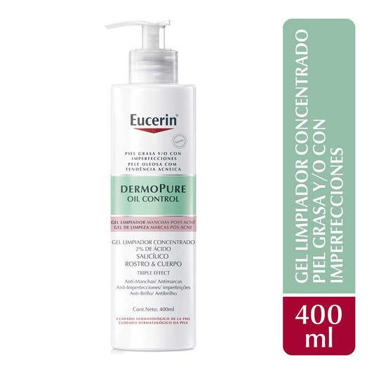 EUCERIN DERMOPURE GEL LIMPIADOR CONCENTRADO 400ML