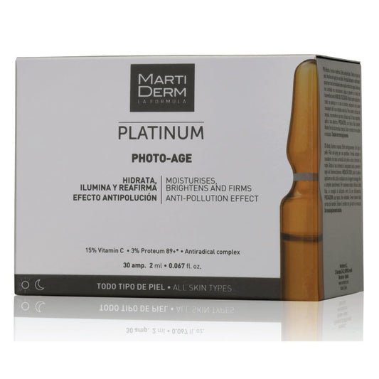 MARTIDERM PLATINUM PHOTO AGE (HA) 30 AMPOLLETAS