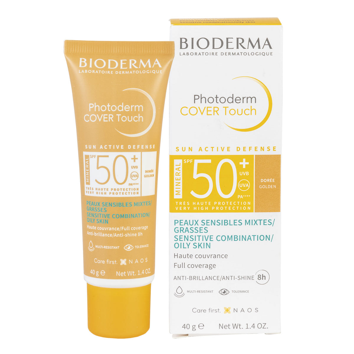 Bioderma Photoderm Cover Touch Spf50+ Tono Dorado 40 Ml