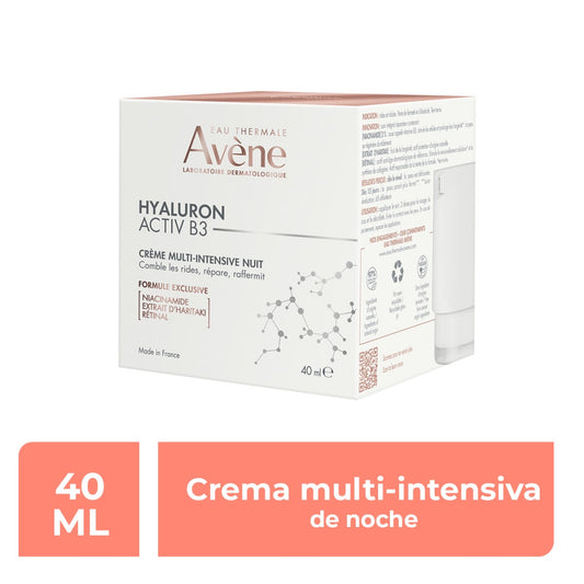 AVÉNE HYALURON ACTIV B3 CREMA MULTI-INTENSIVA DE NOCHE 40ML