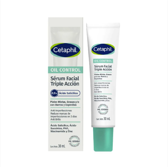 CETAPHIL OIL CONTROL SERUM FACIAL TRIPLE ACCION 30 ML