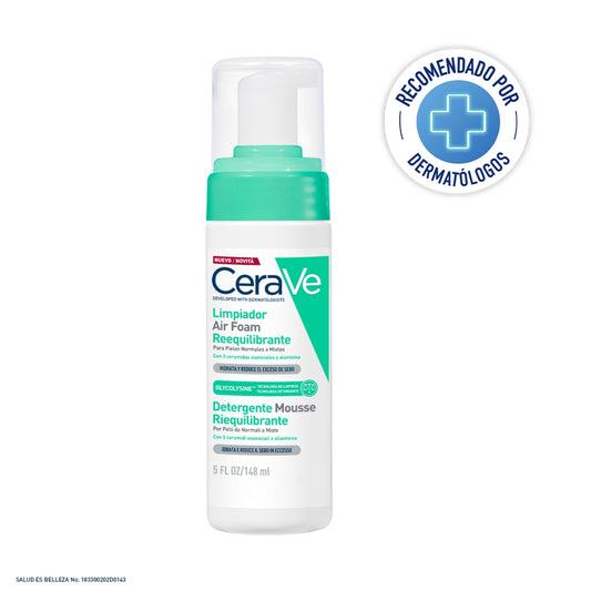 CERAVE LIMPIADOR AIR FOAM REEQUILIBRANTE 140ML