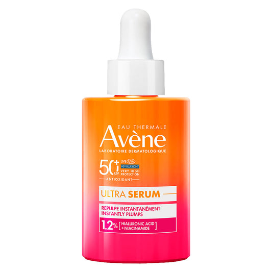 AVÈNE PROTECTOR SOLAR FACIAL EN SÉRUM FPS 50+ CON EFECTO RELLENADOR (2 EN 1), 30 ML