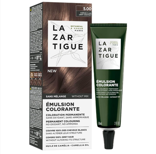 LAZARTIGUE EMULSIÓN COLORANTE 5.0 CASTAÑO CLARO