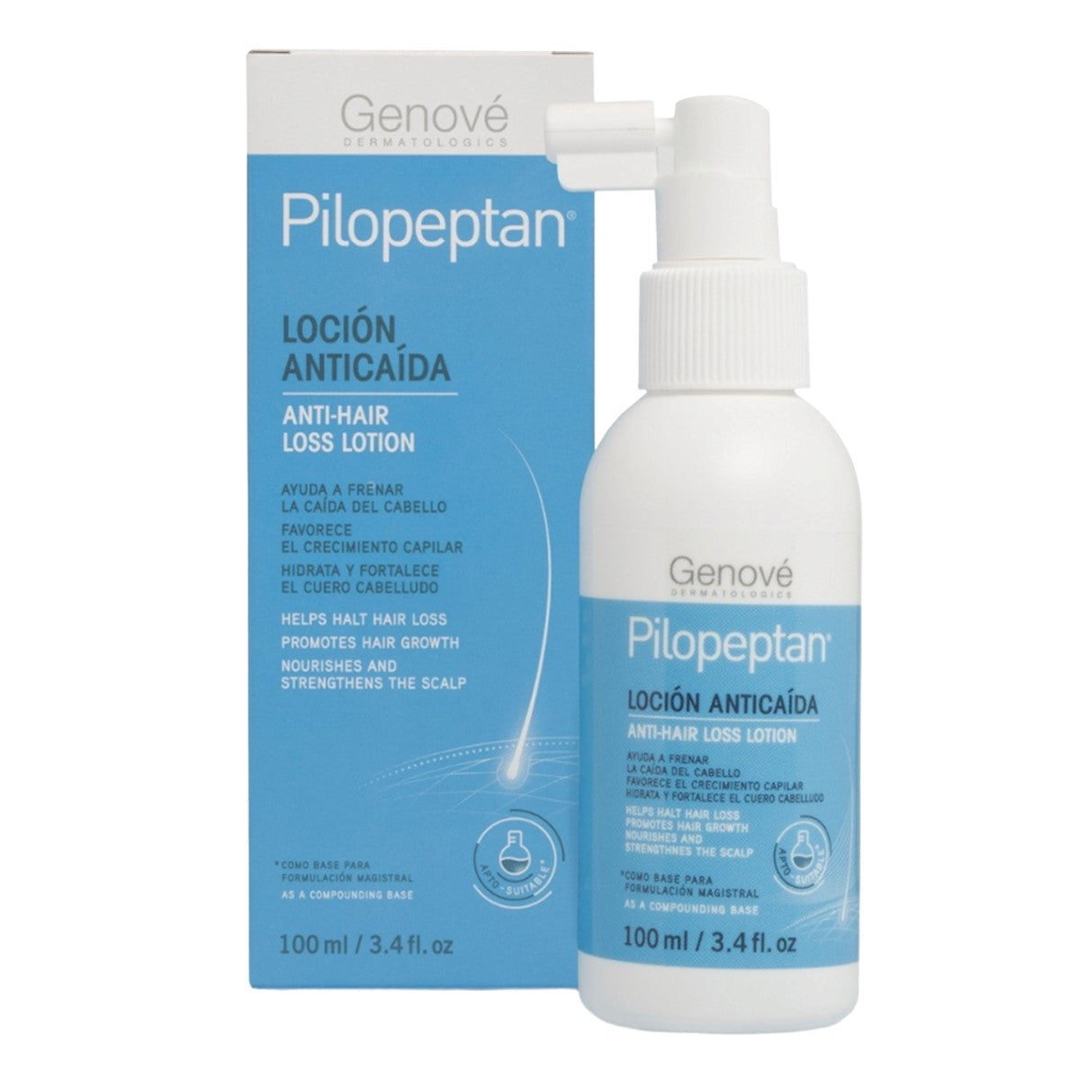 GENOVÉ PILOPEPTAN LOCIÓN ANTICAÍDA FORMULABLE 100 ML