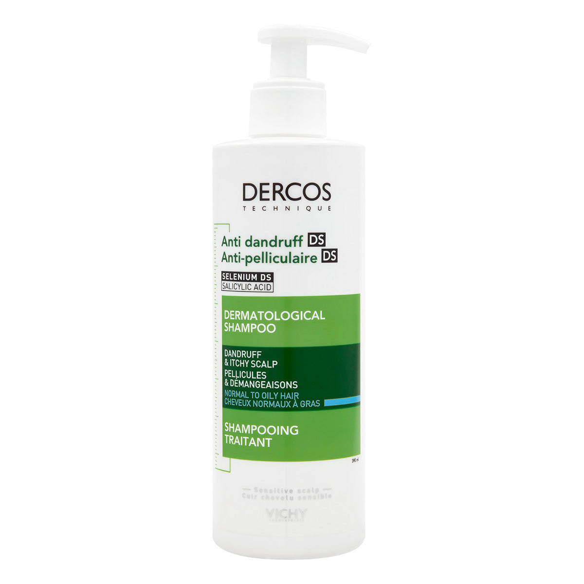 VICHY DERCOS SHAMPOO ANTICASPA PARA CABELLO NORMAL A GRASO 390ML