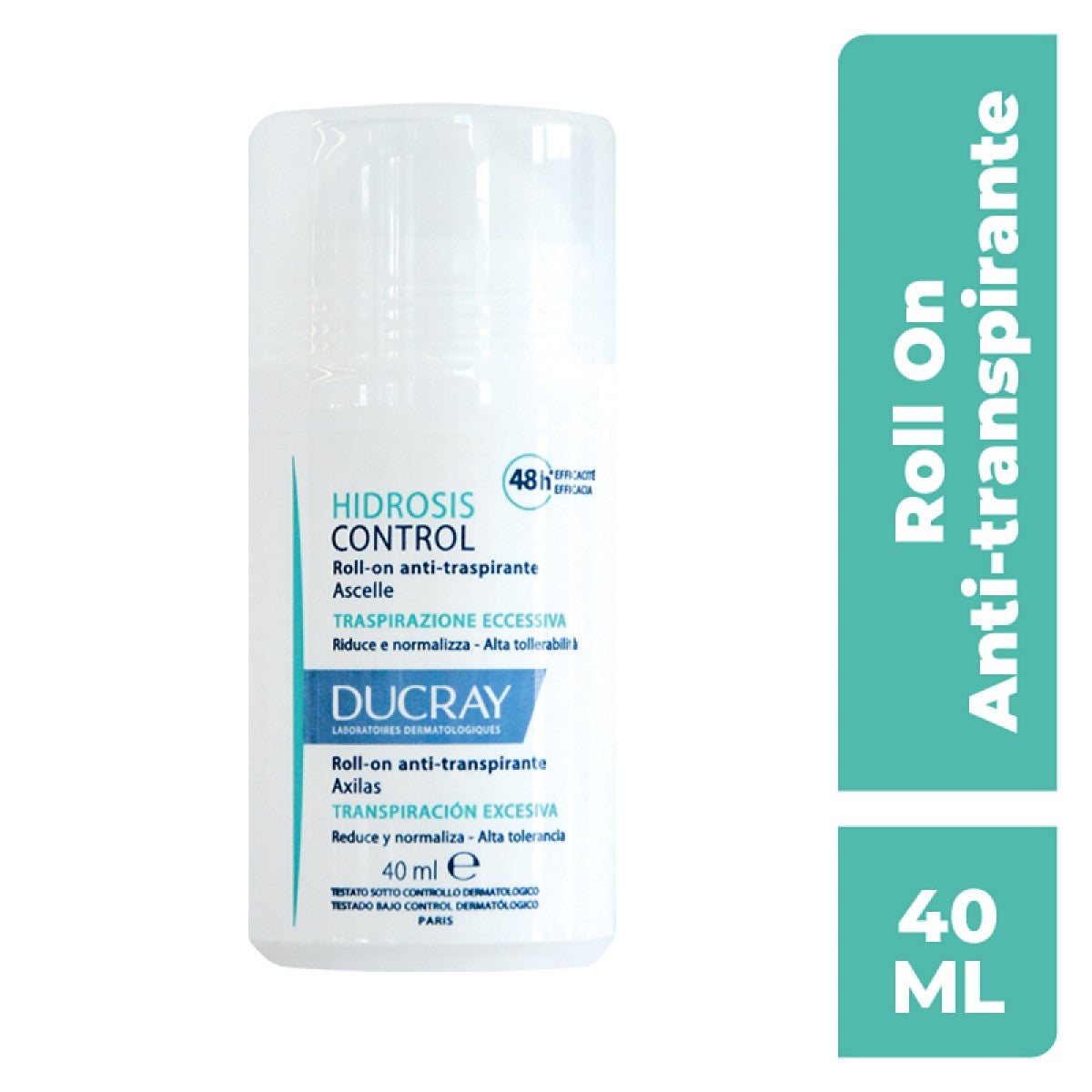 DUCRAY HIDROSIS CONTROL CONTROL ANTITRANSPIRANTE PARA SUDORACIÓN EXCESIVA DE AXILAS 40 ML
