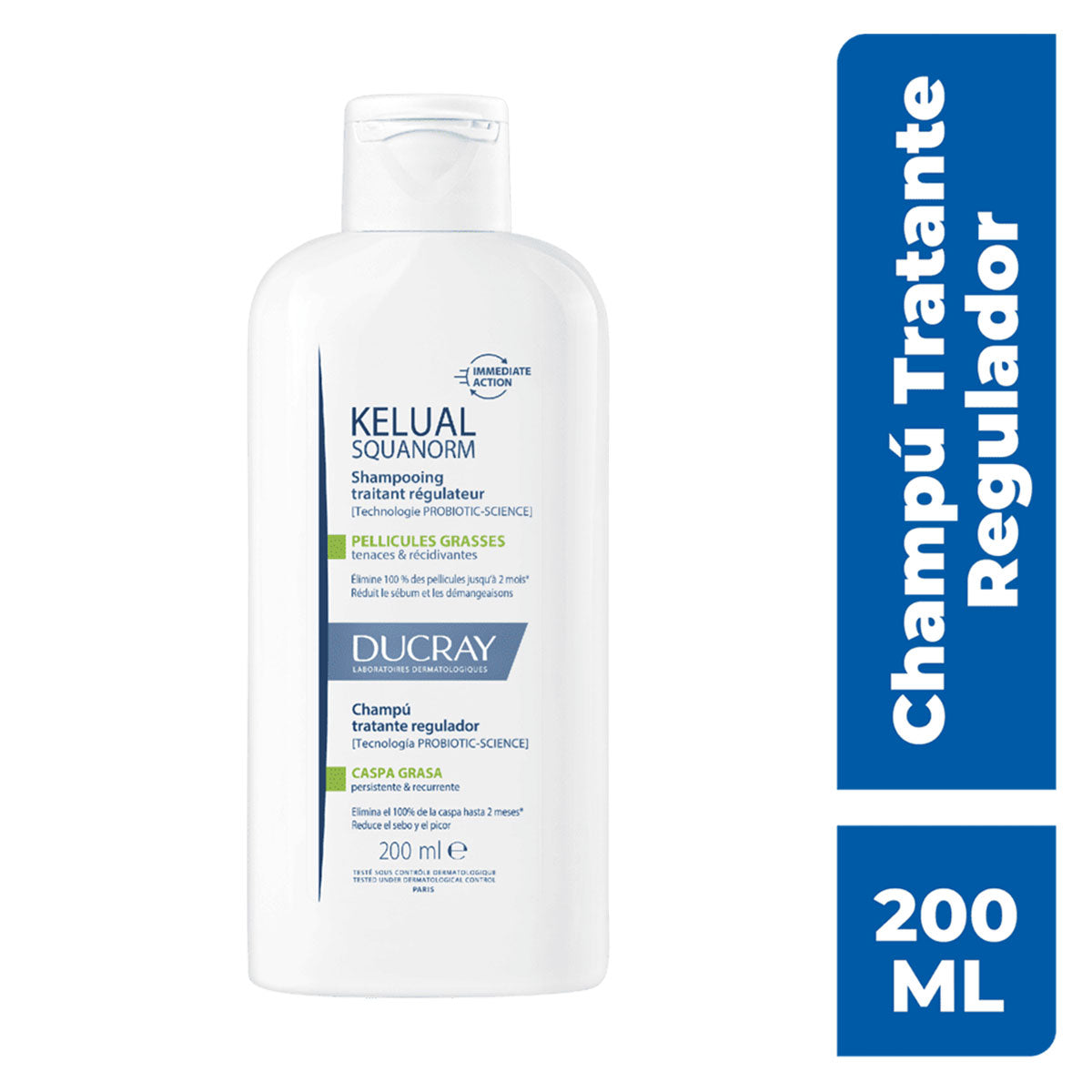 DUCRAY KELUAL SQUANORM SHAMPOO CASPA GRASA 200ML