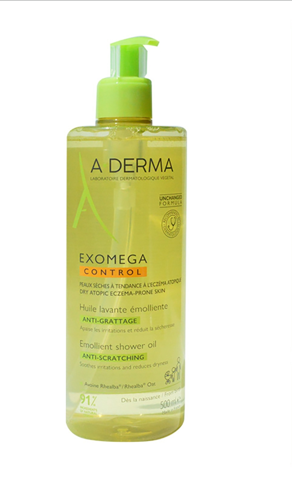 A-DERMA EXOMEGA CONTROL (DERMOLIMPIADOR EN ACEITE)500ML