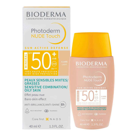 Bioderma Photoderm Nude Touch Spf50+ Tono Claro 40 Ml